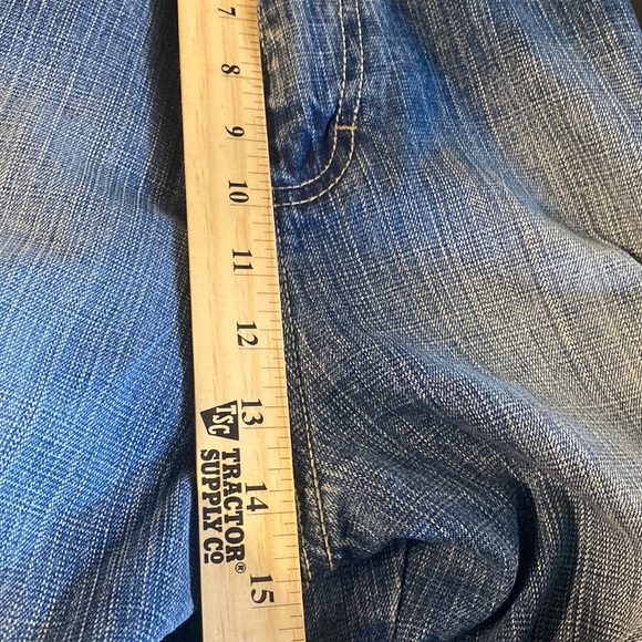 Y2K Red Tag SouthPole Baggy 3180 Jean Mid Blue Fade High Rise Zip Plus Size 38 - Picture 8 of 10